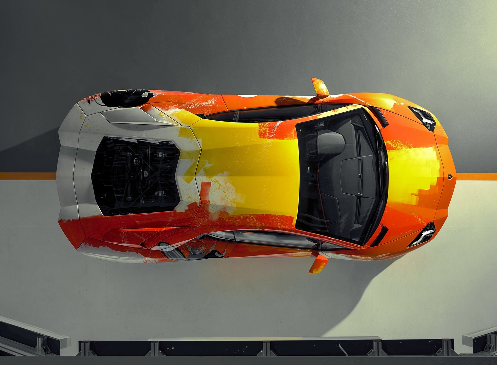 2019 Lamborghini Aventador S by Skyler Grey Top Wallpapers (12)