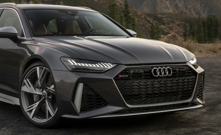 2020 Audi RS 6 Avant (Color: Daytona Gray Matt) Front Bumper Wallpapers 450x275 (76)