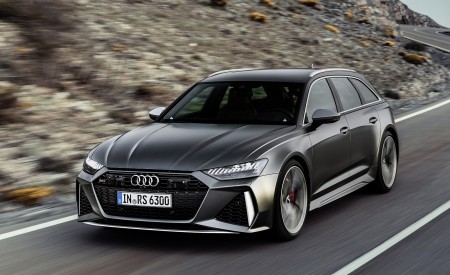 2020 Audi RS 6 Avant (Color: Daytona Gray Matt) Front Three-Quarter Wallpapers 450x275 (80)