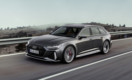 2020 Audi RS 6 Avant (Color: Daytona Gray Matt) Front Three-Quarter Wallpapers 450x275 (78)