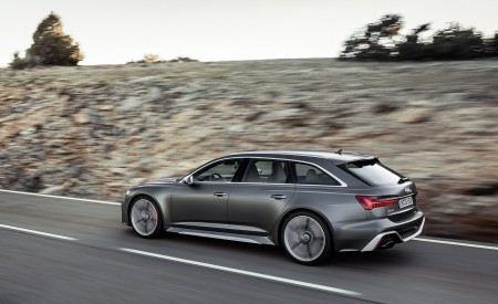 2020 Audi RS 6 Avant (Color: Daytona Gray Matt) Rear Three-Quarter Wallpapers 450x275 (82)
