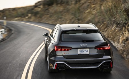 2020 Audi RS 6 Avant (Color: Daytona Gray Matt) Rear Wallpapers 450x275 (72)