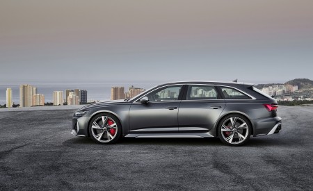 2020 Audi RS 6 Avant (Color: Daytona Gray Matt) Side Wallpapers 450x275 (90)