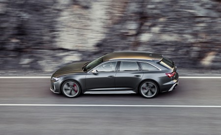 2020 Audi RS 6 Avant (Color: Daytona Gray Matt) Side Wallpapers 450x275 (79)