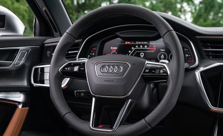 2020 Audi RS 6 Avant (Color: Nardo Gray; US-Spec) Interior Steering Wheel Wallpapers 450x275 (32)