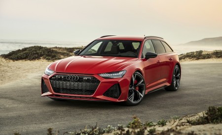 2020 Audi RS 6 Avant (Color: Tango Red) Front Wallpapers 450x275 (52)