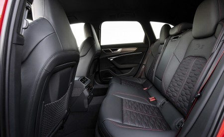2020 Audi RS 6 Avant (Color: Tango Red) Interior Rear Seats Wallpapers 450x275 (63)