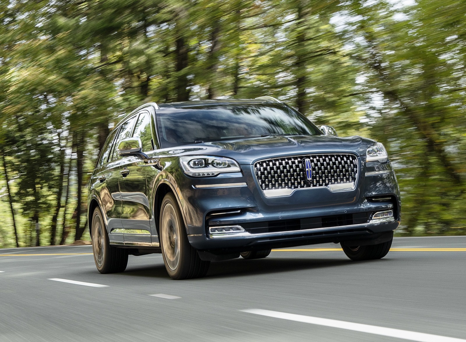 2020 Lincoln Aviator Grand Touring Front Three-Quarter Wallpapers (11)