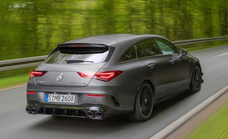 2020 Mercedes-AMG CLA 45 S 4MATIC+ Shooting Brake Rear Three-Quarter Wallpapers 450x275 (6)
