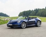 2020 Porsche 911 Carrera Cabriolet (Color: Gentian Blue Metallic) Front Three-Quarter Wallpapers 150x120