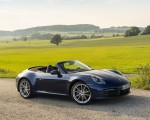 2020 Porsche 911 Carrera Cabriolet (Color: Gentian Blue Metallic) Front Three-Quarter Wallpapers 150x120