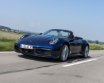 2020 Porsche 911 Carrera Cabriolet (Color: Gentian Blue Metallic) Front Three-Quarter Wallpapers 150x120