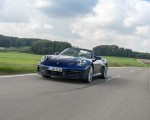 2020 Porsche 911 Carrera Cabriolet (Color: Gentian Blue Metallic) Front Three-Quarter Wallpapers 150x120