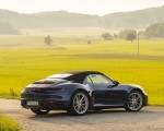 2020 Porsche 911 Carrera Cabriolet (Color: Gentian Blue Metallic) Rear Three-Quarter Wallpapers 150x120