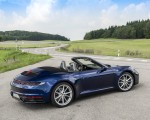 2020 Porsche 911 Carrera Cabriolet (Color: Gentian Blue Metallic) Rear Three-Quarter Wallpapers 150x120