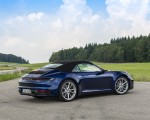 2020 Porsche 911 Carrera Cabriolet (Color: Gentian Blue Metallic) Rear Three-Quarter Wallpapers 150x120