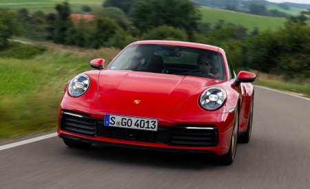 2020 Porsche 911 Carrera Coupe (Color: Guards Red) Front Wallpapers 450x275 (19)