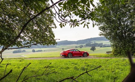 2020 Porsche 911 Carrera Coupe (Color: Guards Red) Side Wallpapers 450x275 (34)