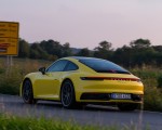 2020 Porsche 911 Carrera Coupe (Color: Racing Yellow) Rear Three-Quarter Wallpapers 150x120