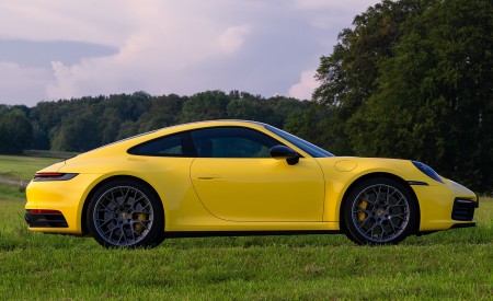 2020 Porsche 911 Carrera Coupe (Color: Racing Yellow) Side Wallpapers 450x275 (98)