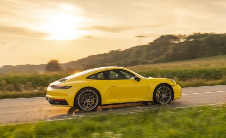 2020 Porsche 911 Carrera Coupe (Color: Racing Yellow) Side Wallpapers 450x275 (99)