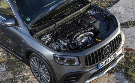 2021 Mercedes-AMG GLB 35 4MATIC (Color: Mountain Gray Metallic) Engine Wallpapers 450x275 (67)