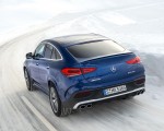 2021 Mercedes-AMG GLE 53 4MATIC Coupe (Color: Brilliant Blue Metallic) Rear Three-Quarter Wallpapers 150x120