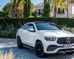 2021 Mercedes-AMG GLE 53 Coupe 4MATIC+ (Color: Designo Diamond White Bright) Front Three-Quarter Wallpapers 150x120