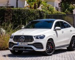 2021 Mercedes-AMG GLE 53 Coupe 4MATIC+ (Color: Designo Diamond White Bright) Front Wallpapers 150x120