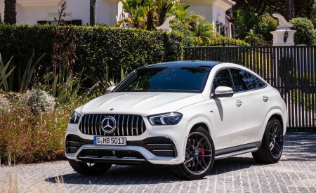 2021 Mercedes-AMG GLE 53 Coupe 4MATIC+ (Color: Designo Diamond White Bright) Front Wallpapers 450x275 (163)