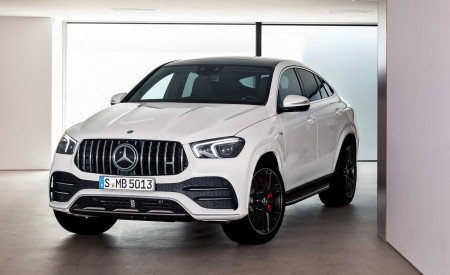 2021 Mercedes-AMG GLE 53 Coupe 4MATIC+ (Color: Designo Diamond White Bright) Front Wallpapers 450x275 (167)
