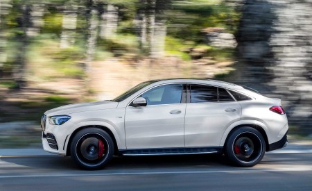 2021 Mercedes-AMG GLE 53 Coupe 4MATIC+ (Color: Designo Diamond White Bright) Side Wallpapers 450x275 (147)