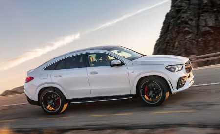 2021 Mercedes-AMG GLE 53 Coupe 4MATIC+ (Color: Designo Diamond White Bright) Side Wallpapers 450x275 (148)