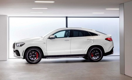 2021 Mercedes-AMG GLE 53 Coupe 4MATIC+ (Color: Designo Diamond White Bright) Side Wallpapers 450x275 (169)