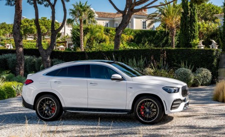 2021 Mercedes-AMG GLE 53 Coupe 4MATIC+ (Color: Designo Diamond White Bright) Side Wallpapers 450x275 (166)