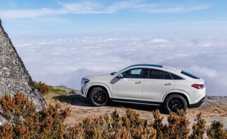 2021 Mercedes-AMG GLE 53 Coupe 4MATIC+ (Color: Designo Diamond White Bright) Side Wallpapers 450x275 (157)