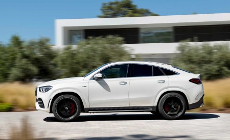 2021 Mercedes-AMG GLE 53 Coupe 4MATIC+ (Color: Designo Diamond White Bright) Side Wallpapers 450x275 (149)