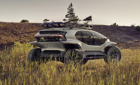 2019 Audi AITRAIL quattro Concept (Color: Solar Sky) Rear Three-Quarter Wallpapers 450x275 (3)