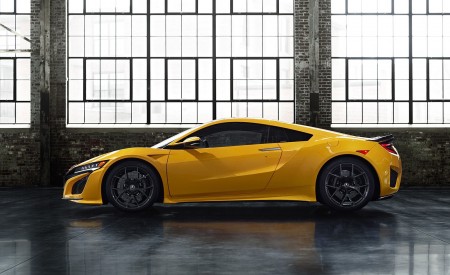 2020 Acura NSX (Color: Indy Yellow Pearl) Side Wallpapers 450x275 (12)