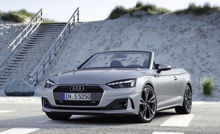 2020 Audi A5 Cabriolet (Color: Florett Silver) Front Three-Quarter Wallpapers 450x275 (7)