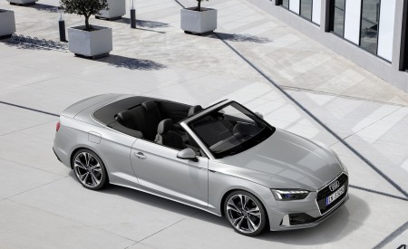 2020 Audi A5 Cabriolet (Color: Florett Silver) Front Three-Quarter Wallpapers 450x275 (9)