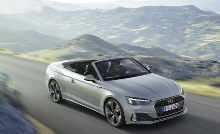 2020 Audi A5 Cabriolet (Color: Florett Silver) Front Three-Quarter Wallpapers 450x275 (2)