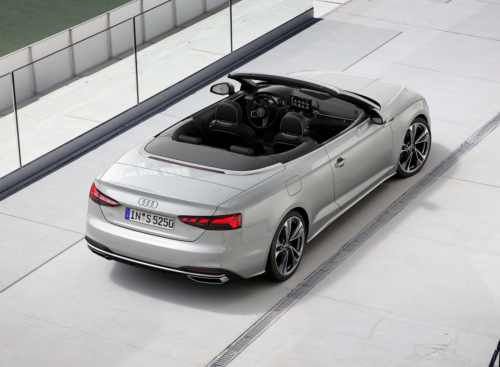 2020 Audi A5 Cabriolet (Color: Florett Silver) Rear Three-Quarter Wallpapers (11)
