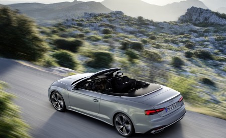 2020 Audi A5 Cabriolet (Color: Florett Silver) Rear Three-Quarter Wallpapers 450x275 (3)