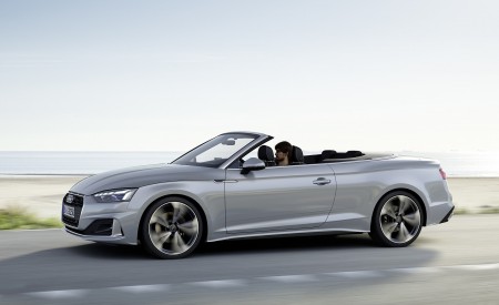 2020 Audi A5 Cabriolet (Color: Florett Silver) Side Wallpapers 450x275 (4)