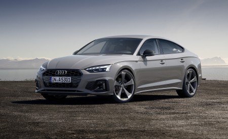 2020 Audi A5 Sportback (Color: Quantum Gray) Front Three-Quarter Wallpapers 450x275 (6)