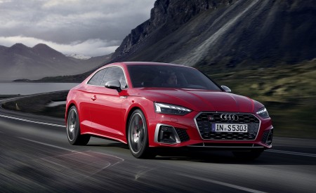 2020 Audi S5 Coupe TDI (Color: Tango Red) Front Three-Quarter Wallpapers 450x275 (2)