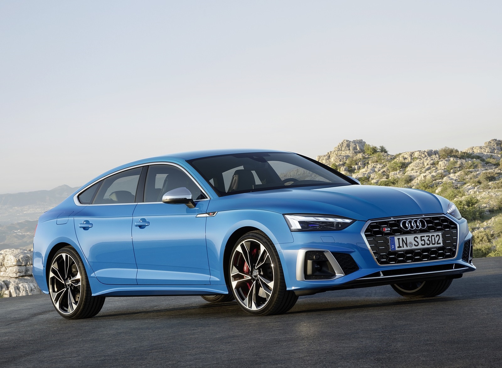 2020 Audi S5 Sportback TDI (Color: Turbo Blue) Front Three-Quarter Wallpapers #8 of 29