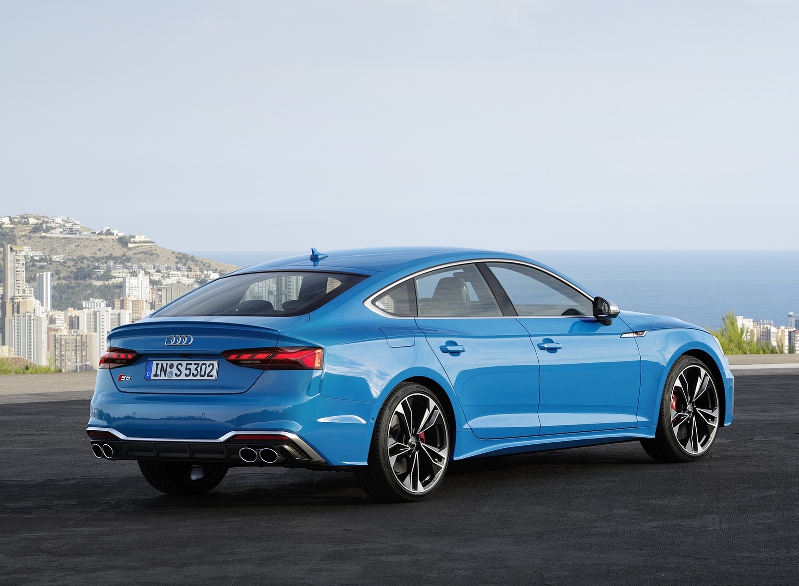 2020 Audi S5 Sportback TDI (Color: Turbo Blue) Rear Three-Quarter Wallpapers (12)