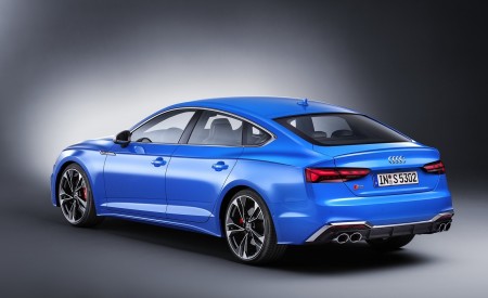 2020 Audi S5 Sportback TDI (Color: Turbo Blue) Rear Three-Quarter Wallpapers 450x275 (19)